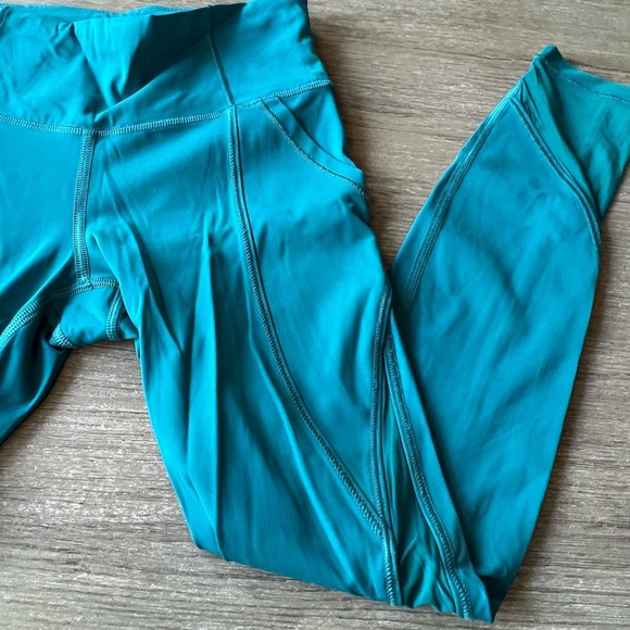 Athleta woman’s teal green high waist leggings - Picture 4 of 7